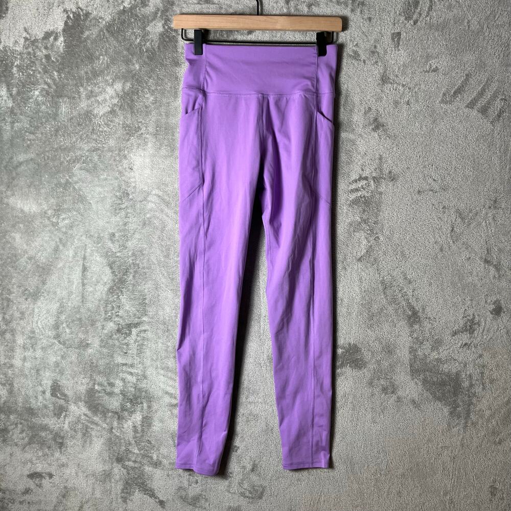 Figs Yola Leggings Small Purple High Rise Stretch Yoga Athletic Pants Pockets